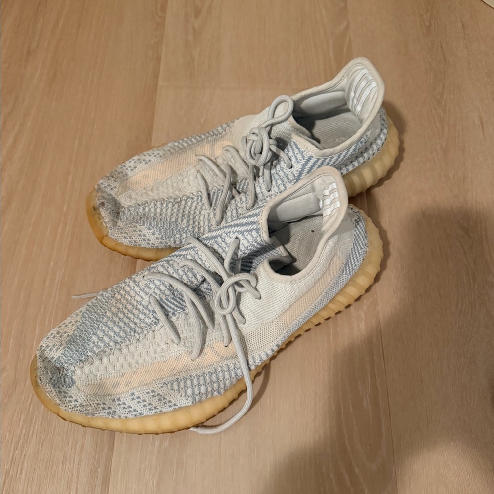 Yeezy Athletic Shoes in Gray and Cream